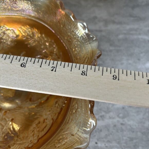 Imperial Art Glass Marigold Carnival‎ 8" Round Bowl with Dutch Windmill Scene - Picture 3 of 14